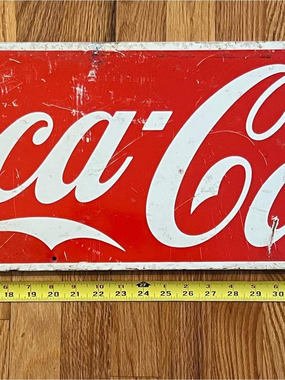 Coca-Cola Bold Red and White Script Wall Sign